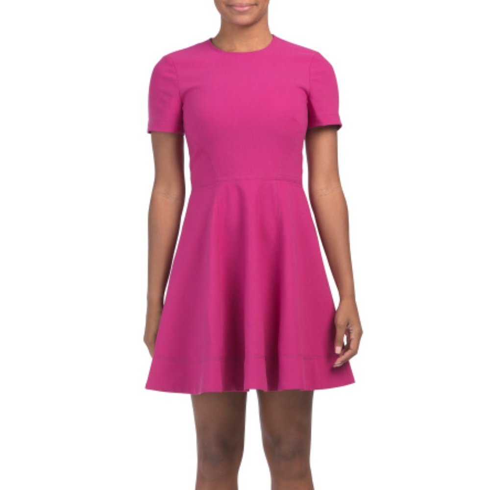 NWT Cinq A Sept Fuchsia Bryce Flare Mini Dress 2